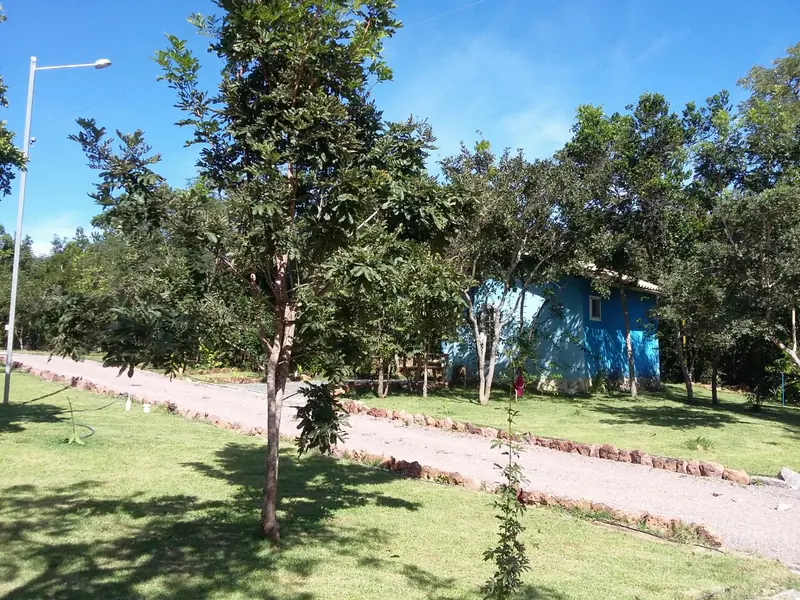O chalé em meio à mata de Cerrado