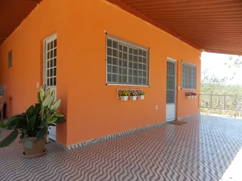 Fachada sob a varanda